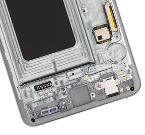 OLED Assembly With Frame Compatible For Samsung Galaxy S10 Replacement (Service Pack) (Prism Green)