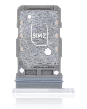 Replacement Dual Sim Card Tray Compatible For Samsung Galaxy S21 5G (Phantom White)