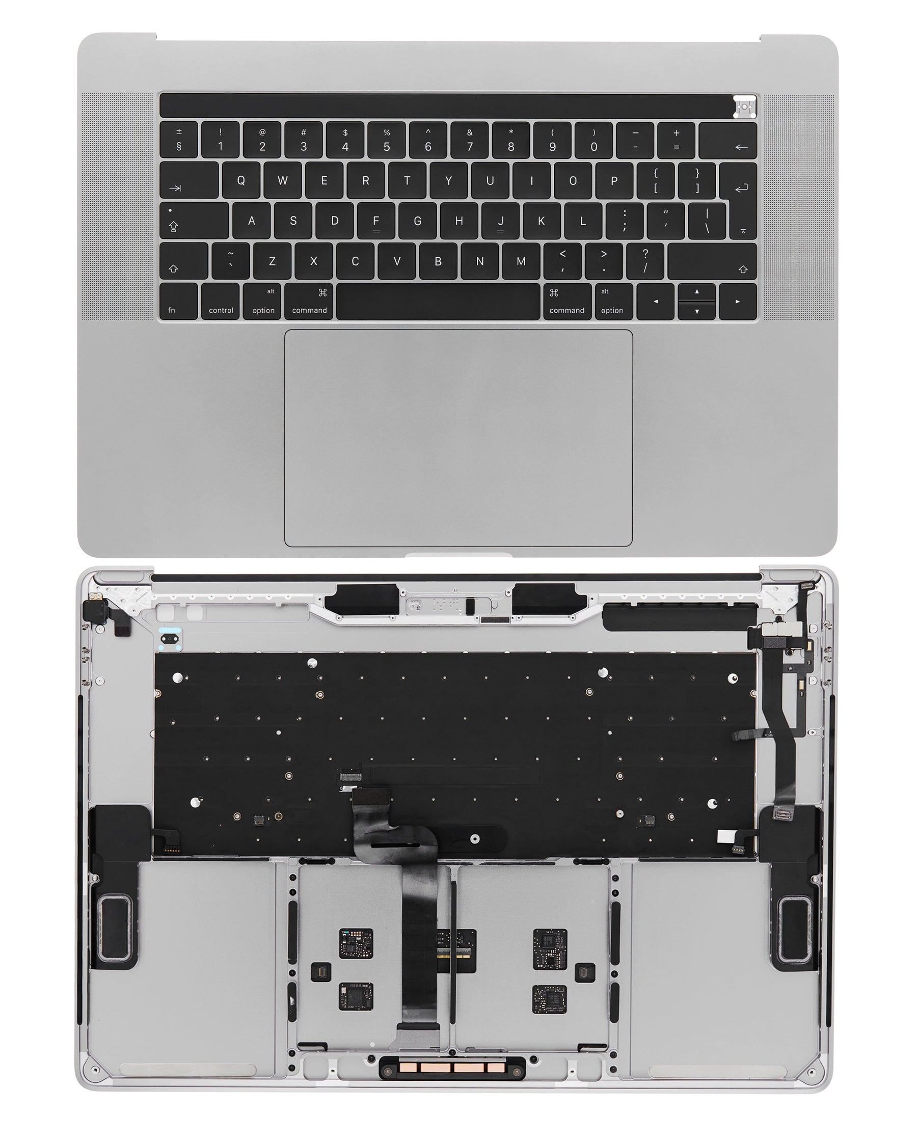 Top Case Assembly (With Battery And Keyboard) Compatible For MacBook Pro 15" W/ Touch Bar (A1707 / Late 2016 / Mid 2017) (Space Gray) (UK English)