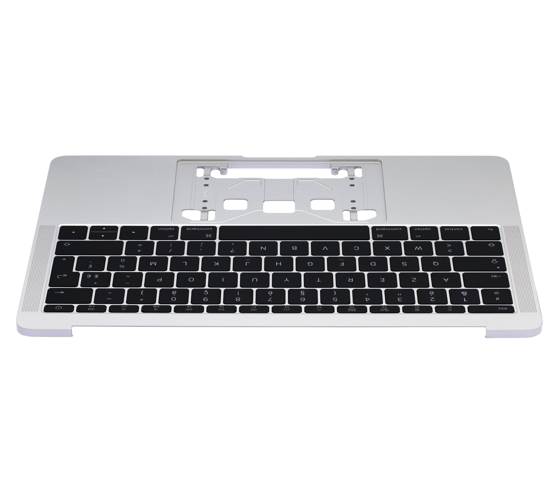 Top Case With Keyboard Compatible For MacBook Pro 13" Retina (A1708 / Late 2016 / Mid 2017) (French Keyboard) (Silver)