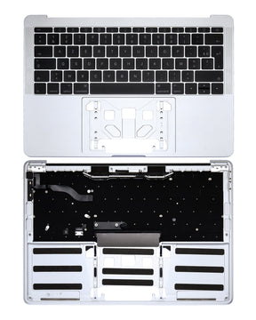 Top Case With Keyboard Compatible For MacBook Pro 13" Retina (A1708 / Late 2016 / Mid 2017) (French Keyboard) (Silver)