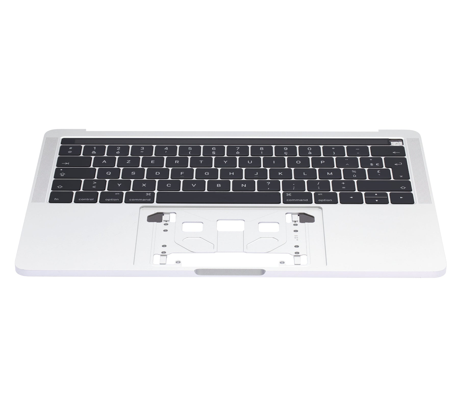 Top Case With Keyboard Compatible For MacBook Pro 13" W/ Touch Bar (A1706 / Late 2016 / Mid 2017) (French Keyboard) (Silver)