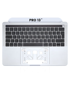 Top Case With Keyboard Compatible For MacBook Pro 13" W/ Touch Bar (A1706 / Late 2016 / Mid 2017) (French Keyboard) (Silver)