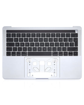 Top Case With Keyboard Compatible For MacBook Pro 13" W/ Touch Bar (A1706 / Late 2016 / Mid 2017) (French Keyboard) (Silver)