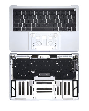 Top Case With Keyboard Compatible For MacBook Pro 13" W/ Touch Bar (A1706 / Late 2016 / Mid 2017) (French Keyboard) (Silver)