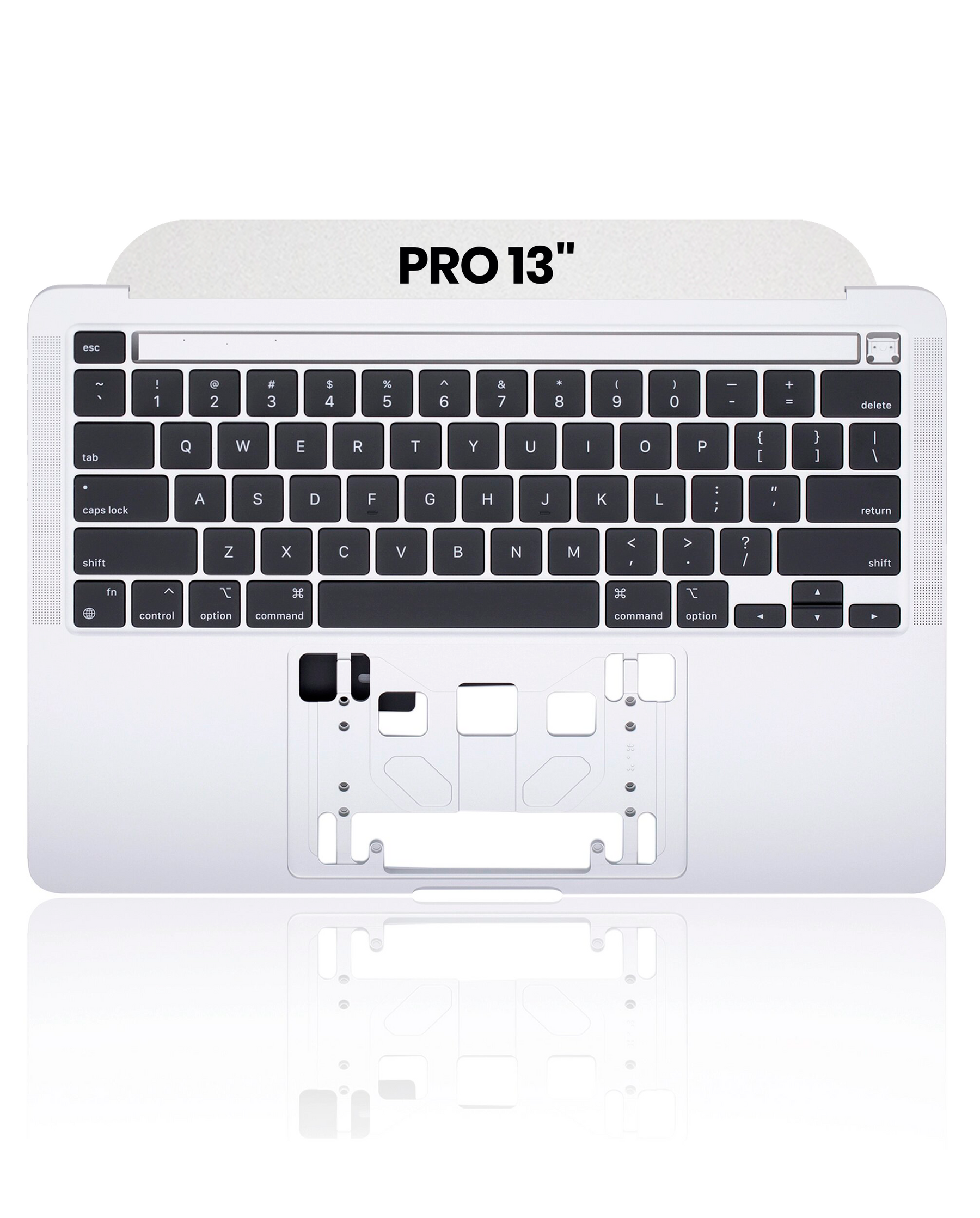 Top Case With Keyboard Compatible For MacBook Pro 13" (A2338 / Late 2020) (US English) (Silver)