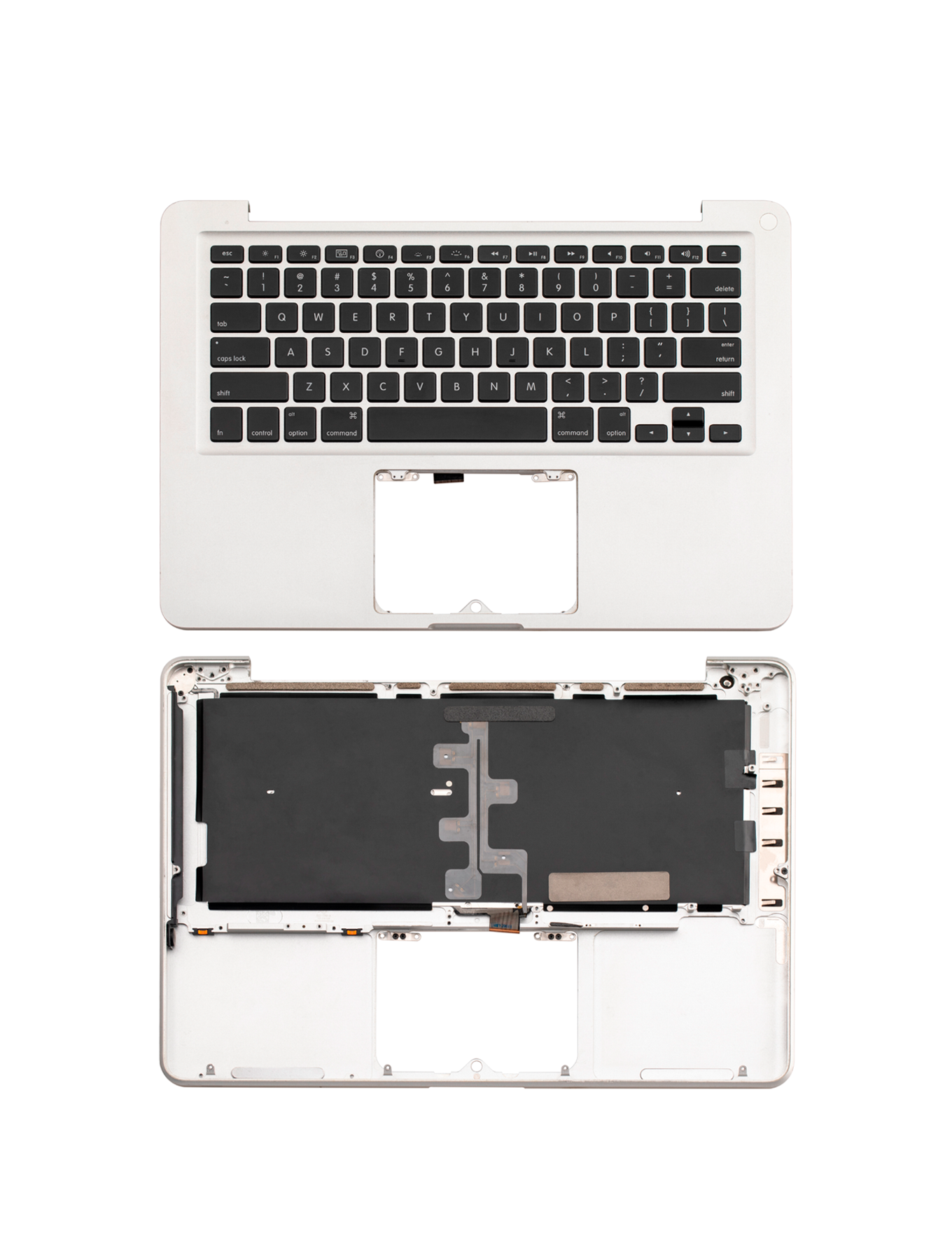 Top Case With Keyboard Compatible For MacBook Unibody 13" (A1278 / Mid 2009 / Mid 2010) (US English) (Used OEM Pull: Grade B)