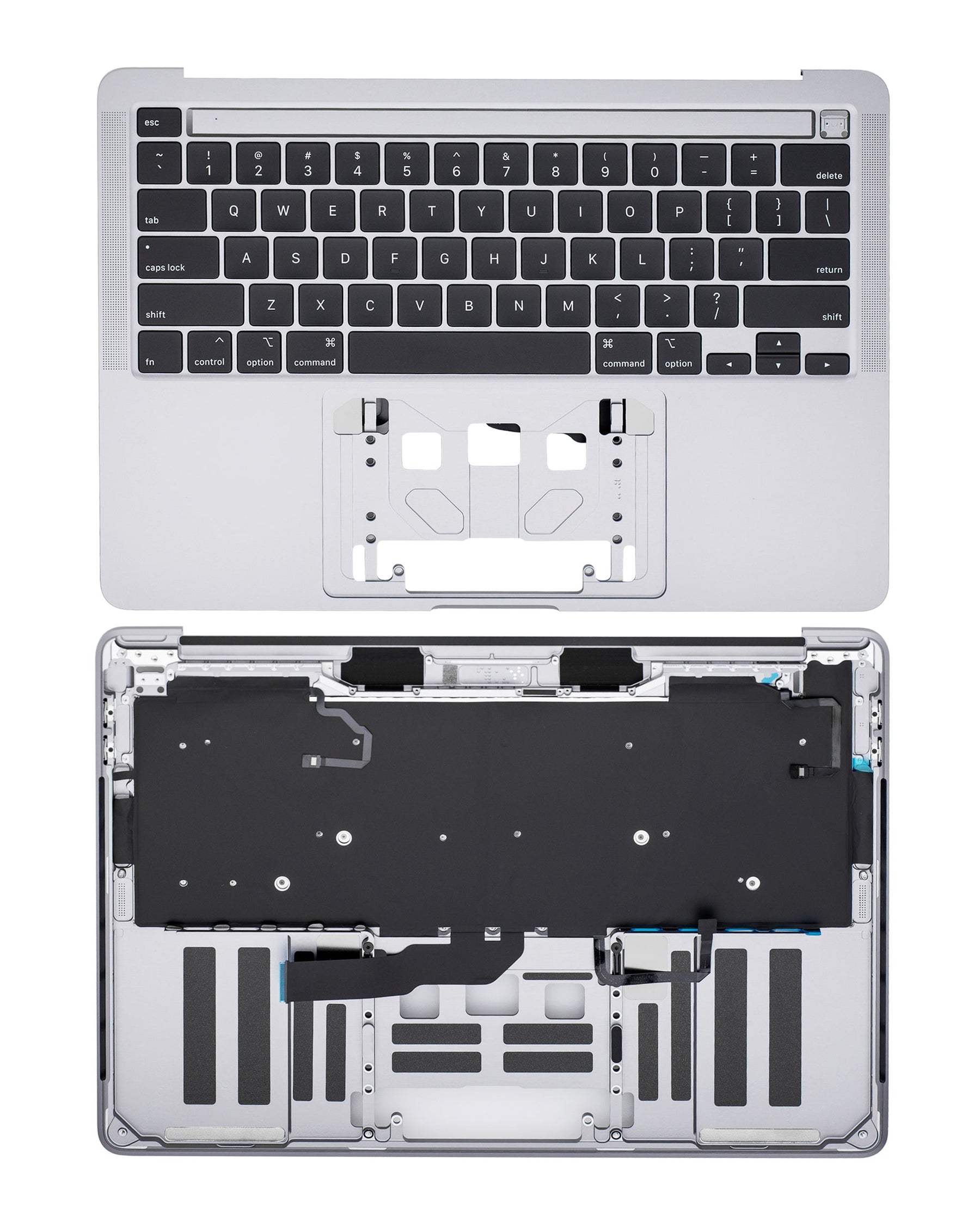 Top Case With Keyboard Compatible For MacBook Pro 13" (A2251 / Mid 2020) (US Keyboard) (Space Gray)