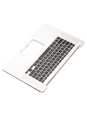 Top Case With Keyboard And Microphone Compatible For MacBook Pro 15" Retina (A1398 / Late 2013 / Mid 2014) (US English) (Used OEM Pull: Grade New)