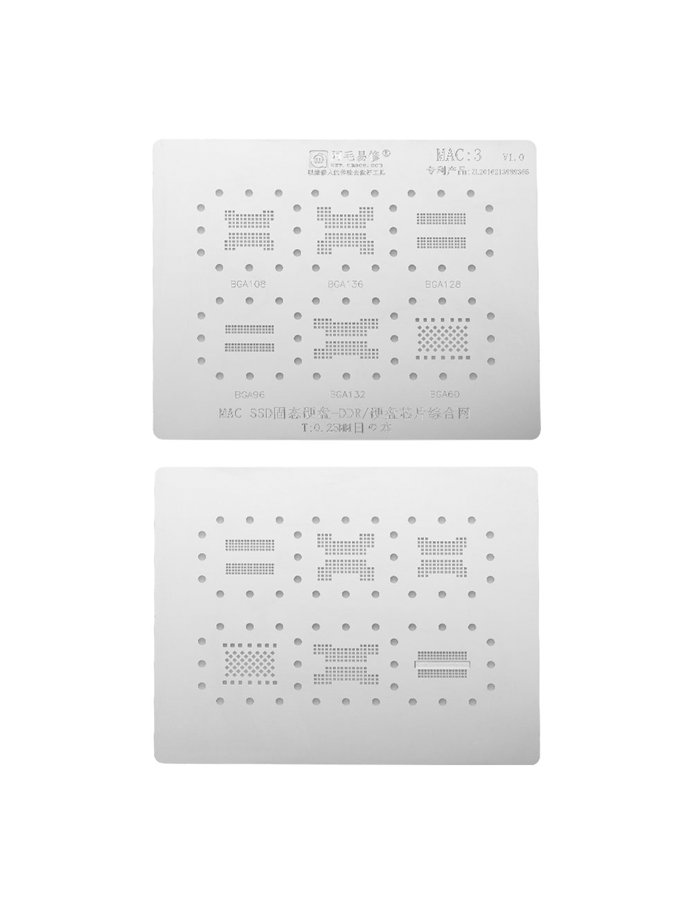 SSD-DDR / IC Stencil Compatible For MacBooks (MAC 3)