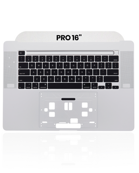 Top Case With Keyboard Compatible For MacBook Pro 16" (A2141 / Mid 2019) (US English) (Used OEM Pull: Grade New) (Silver)