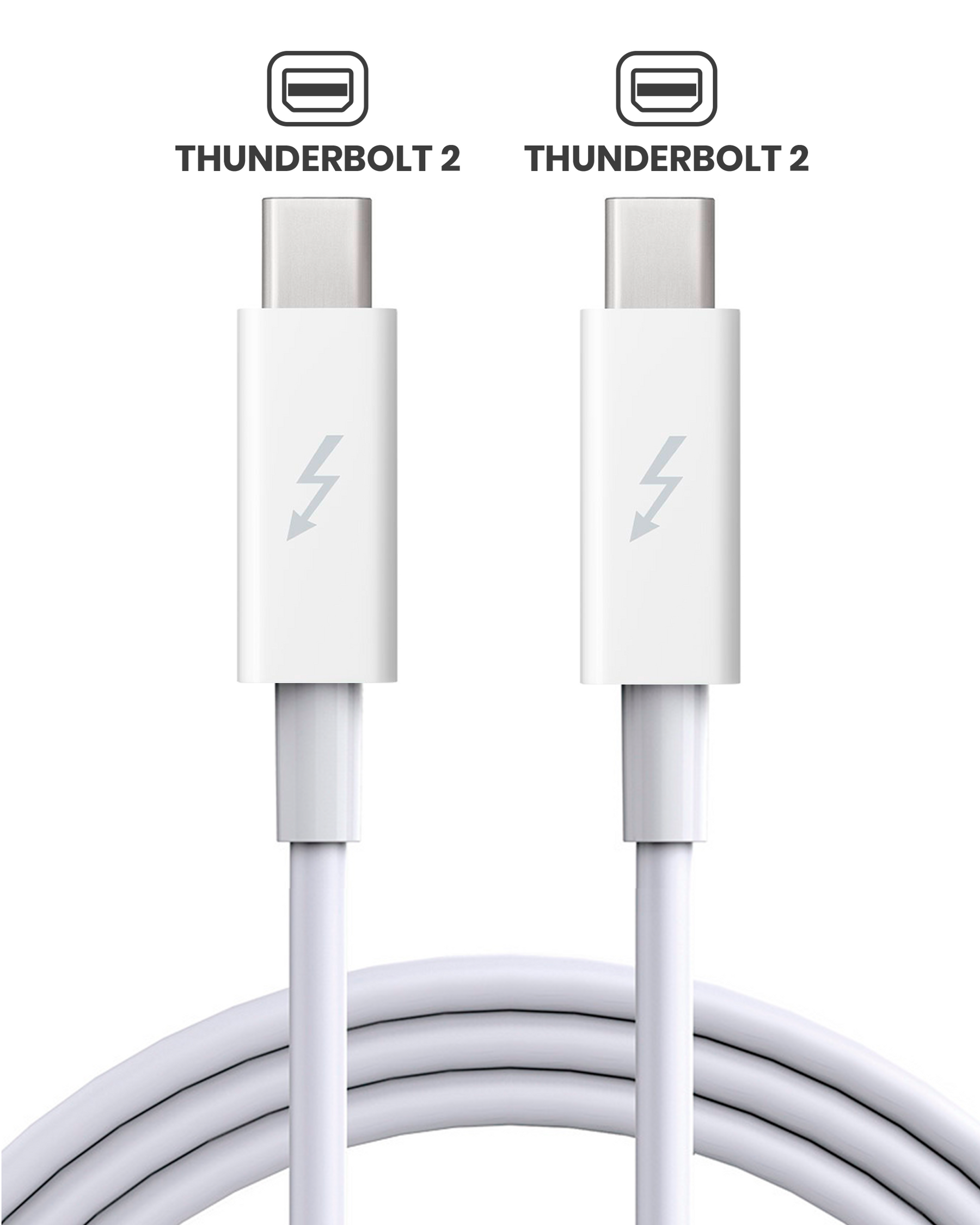 Thunderbolt 2 Cable (6ft.) Compatible For MacBook / IMac / Mac (OEM Pull Grade: A)