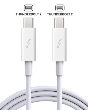 Thunderbolt 2 Cable (6ft.) Compatible For MacBook / IMac / Mac (OEM Pull Grade: A)