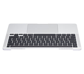 Top Case Assembly With Battery And Keyboard Compatible For MacBook Pro 13" (A2338 / Late 2020) (Silver) (UK Keyboard)