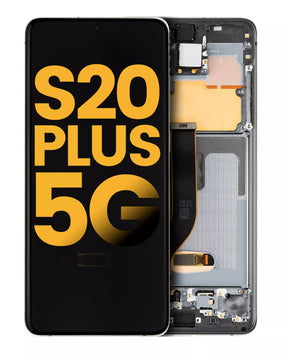 Replacement OLED Assembly With Frame Compatible For Samsung Galaxy S20 Plus 5G (Service Pack) (Cosmic Gray)