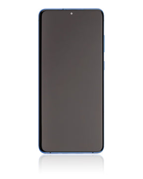 Replacement OLED Assembly With Frame Compatible For Samsung Galaxy S20 Plus 5G (Service Pack) (Aura Blue)