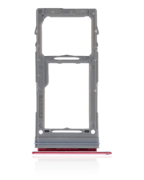 Single Sim Card Tray Compatible For Samsung Galaxy Note 10 Lite Replacement (Aura Red)