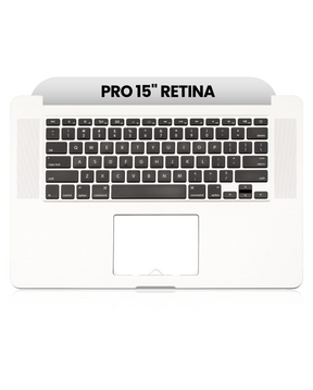 Top Case With Keyboard And Microphone Compatible For MacBook Pro 15" Retina (A1398 / Mid 2015) (US English) (Used OEM Pull: Grade A)