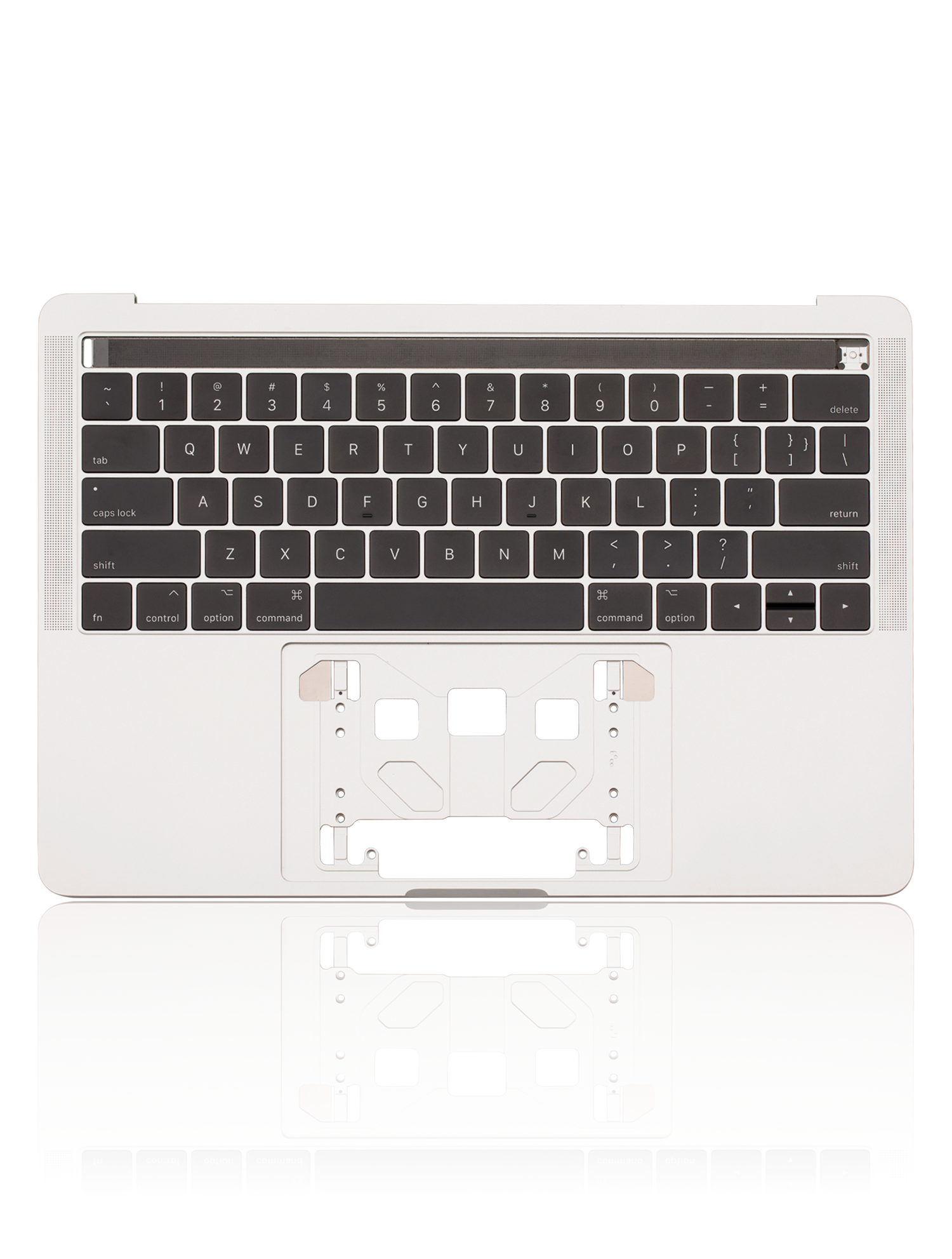 Top Case With Keyboard Compatible For MacBook Pro 13" W/ Touch Bar (A1706 / Late 2016 / Mid 2017) (US English) (Used OEM Pull: Grade A) (Silver)