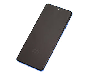 OLED Assembly With Frame Compatible For Samsung Galaxy S20 Plus 5G Replacement  (Refurbished) (Aura Blue)