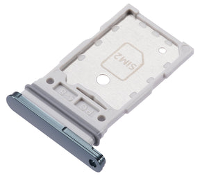 Dual Sim Card Tray Replacement Compatible For Samsung Galaxy S22 / S22 Plus (Green)