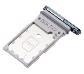 Dual Sim Card Tray Replacement Compatible For Samsung Galaxy S22 / S22 Plus (Green)