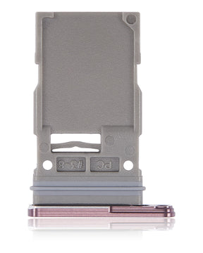 Single Sim Card Tray Compatible For Samsung Galaxy S22 Ultra 5G Replacement(Burgundy)