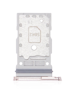 Dual Sim Card Tray Compatible For Samsung Galaxy S22 / S22 Plus (Pink Gold) Replacement by MacFactory.Store