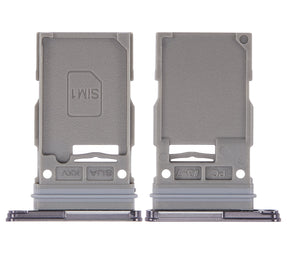 Replacement Single Sim Card Tray Compatible For Samsung Galaxy S22 5G / S22 Plus 5G (Phantom Black)