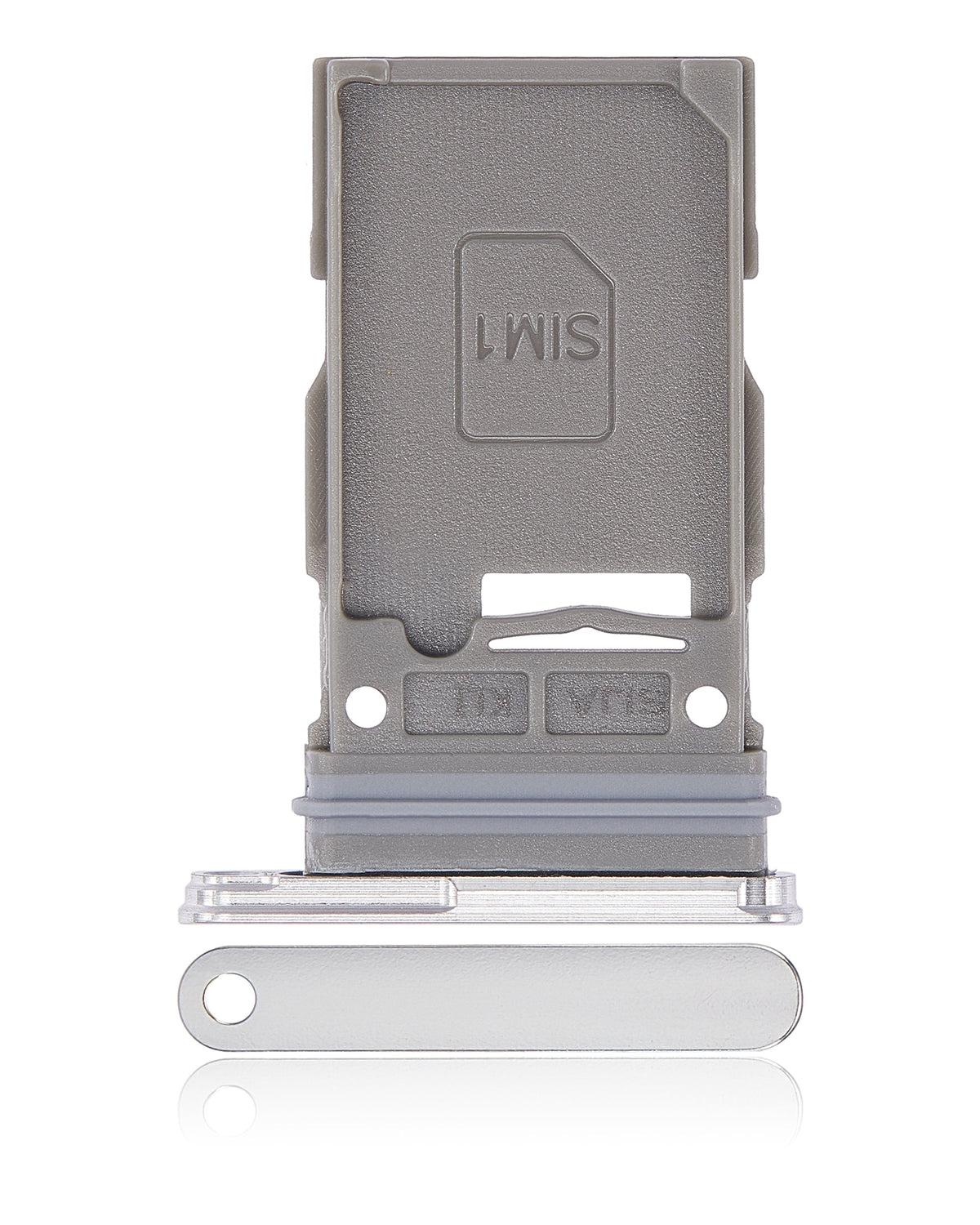 Replacement Single Sim Card Tray Compatible For Samsung Galaxy S22 5G / S22 Plus 5G (White)