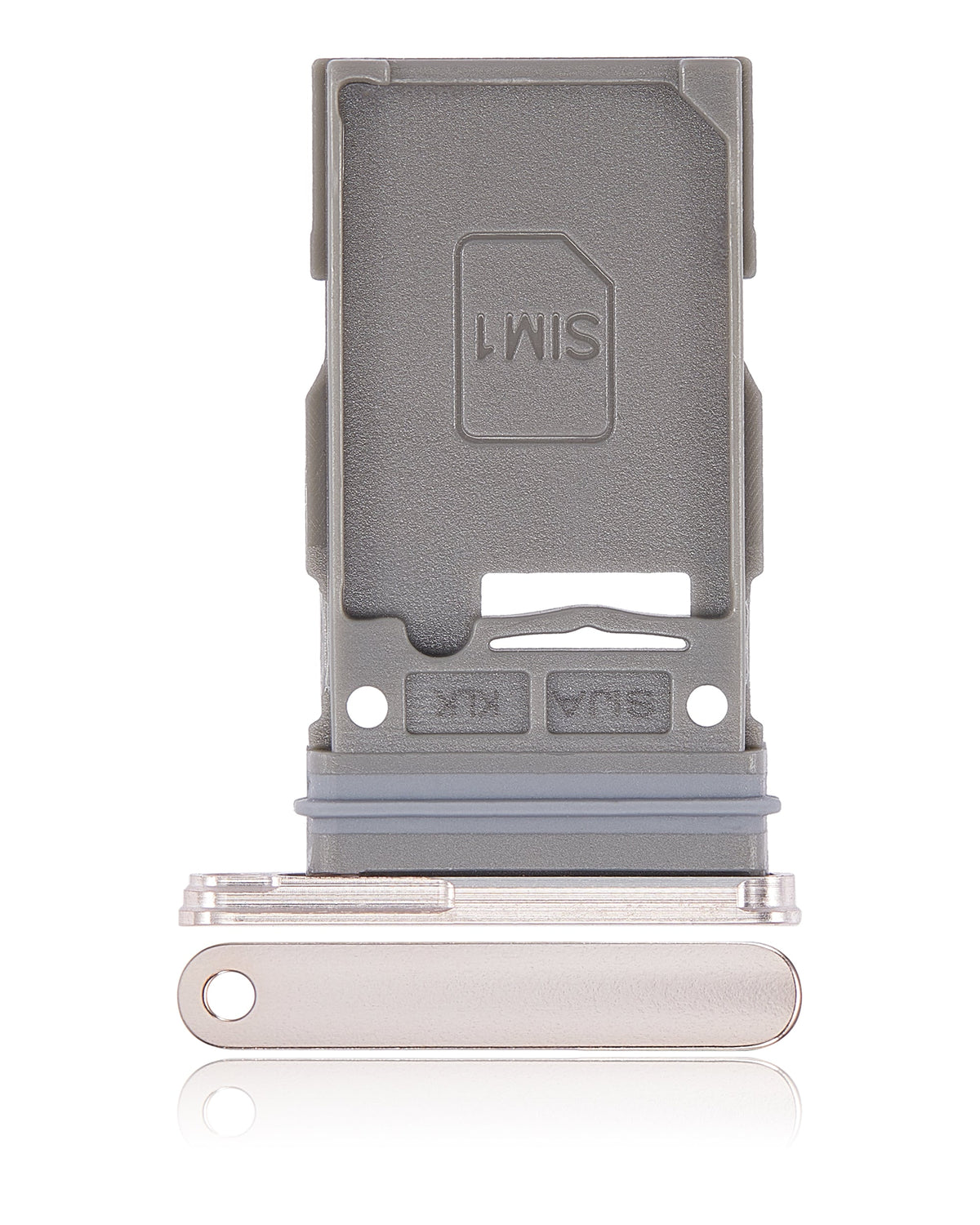Single Sim Card Tray Compatible For Samsung Galaxy S22 5G / S22 Plus 5G (Pink Gold)
