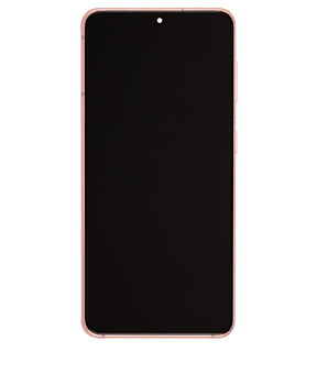 OLED Assembly With Frame Compatible For Samsung Galaxy S21 5G Replacement (Used OEM Pull: Grade A) (Phantom Pink)