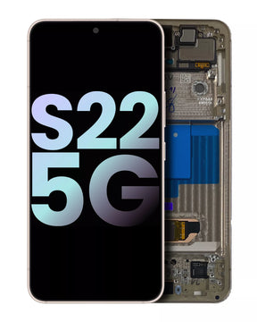 OLED Assembly With Frame Compatible For Samsung Galaxy S22 5G Replacement (Service Pack) (Violet)