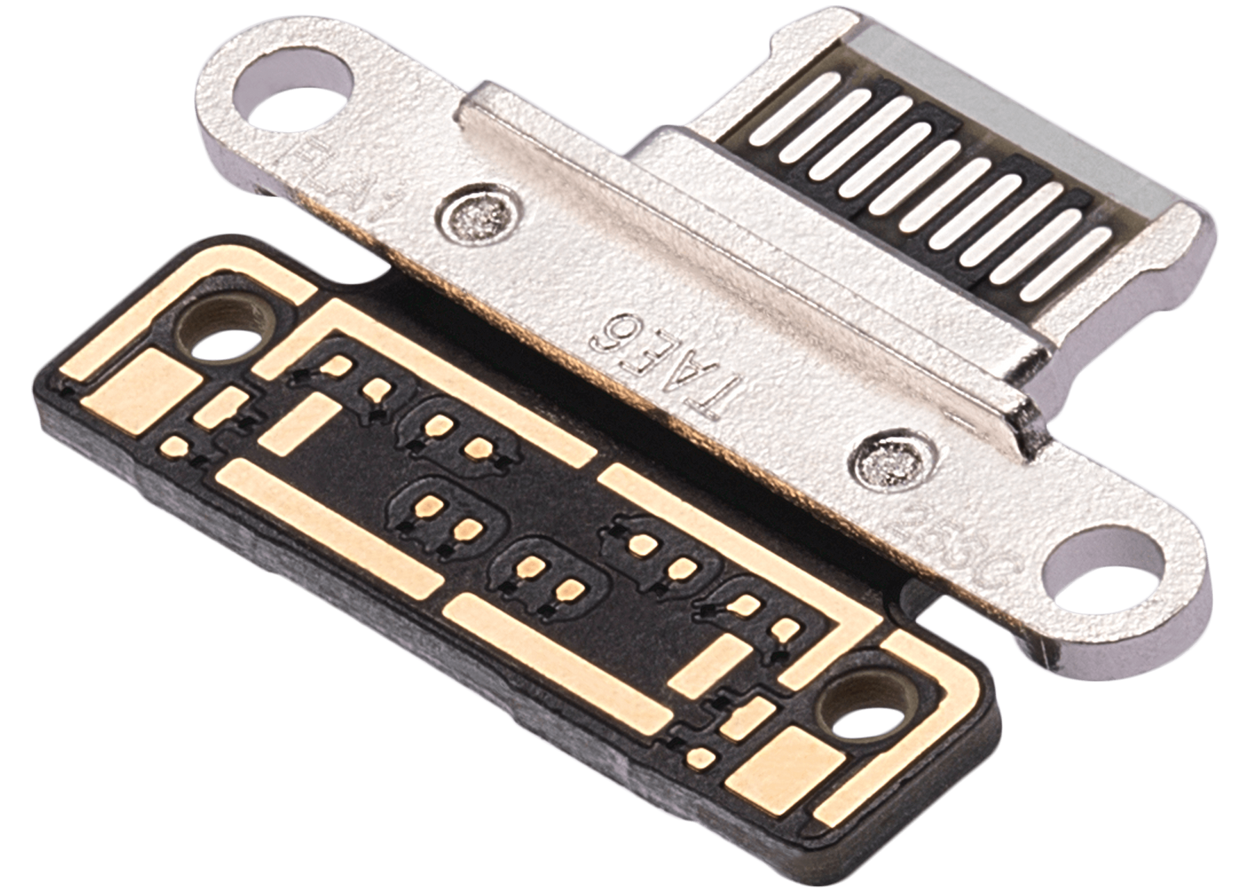 Charging Port Only Compatible For iPad Pro 11" (2018 / 2020 / 2021 / 2022) / Pro 12.9" (2018 / 2020 / 2021 / 2022) (Soldering Required) (Silver) (10 Pack)