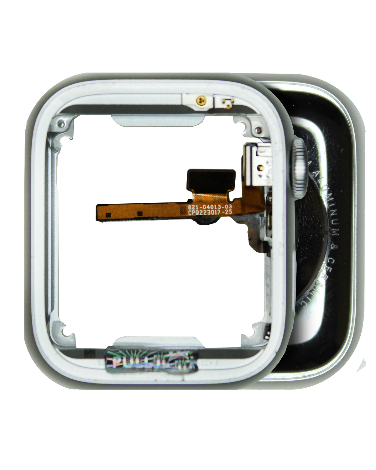 Housing Assembly Compatible For Watch Series 8 (41MM) (GPS Version) (Used OEM Pull: Grade B/C) (Aluminum/Silver)