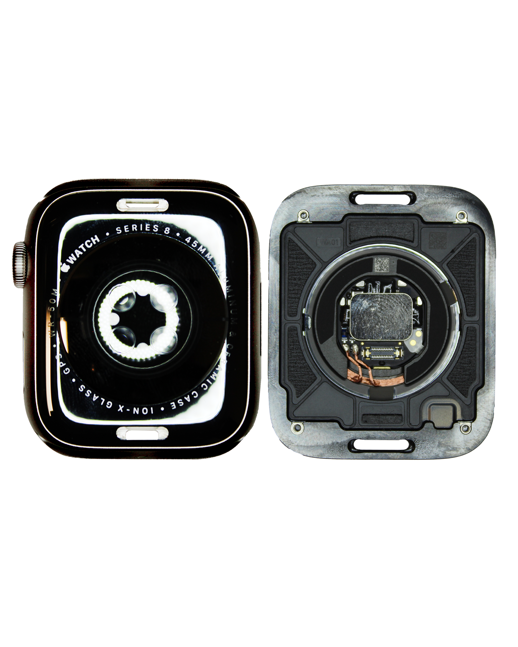 Housing Assembly Compatible For Watch Series 8 (45MM) (GPS Version) (Used OEM Pull: Grade B/C) (Aluminum/Midnight)