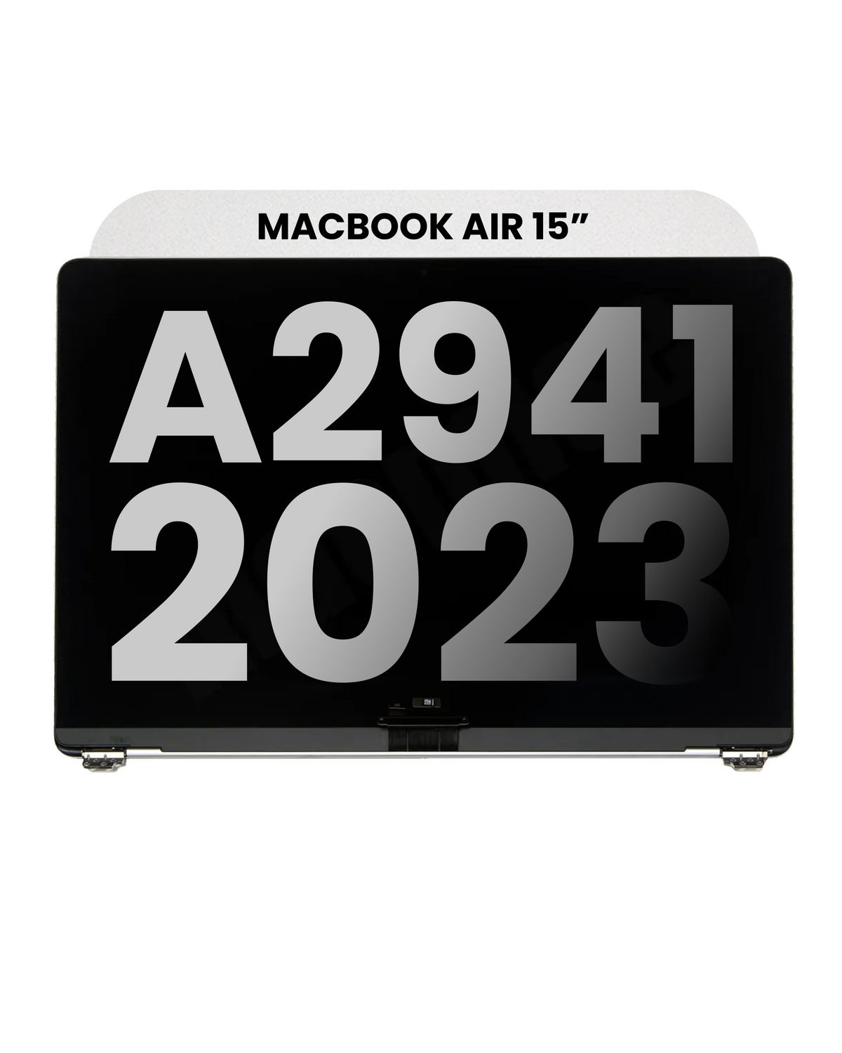 Complete LCD Display Assembly Compatible For MacBook Air 15" (A2941 / Mid 2023) (Used OEM Pull: Grade A) (Space Gray)