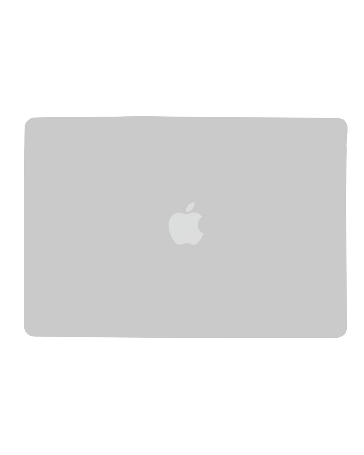 2 in 1 (Top and Bottom) Skin Compatible For MacBook Pro 13" (A2289 / Mid 2020) (Silver) duplicate 107070121375