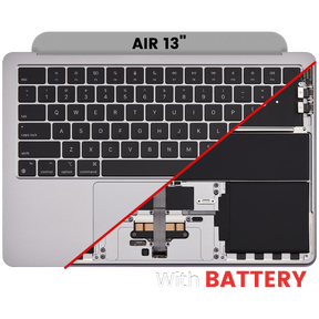 Top Case Assembly With Battery And Keyboard Compatible For MacBook Air 13" (A2681 / Mid 2022) (Space Gray) (US Keyboard)