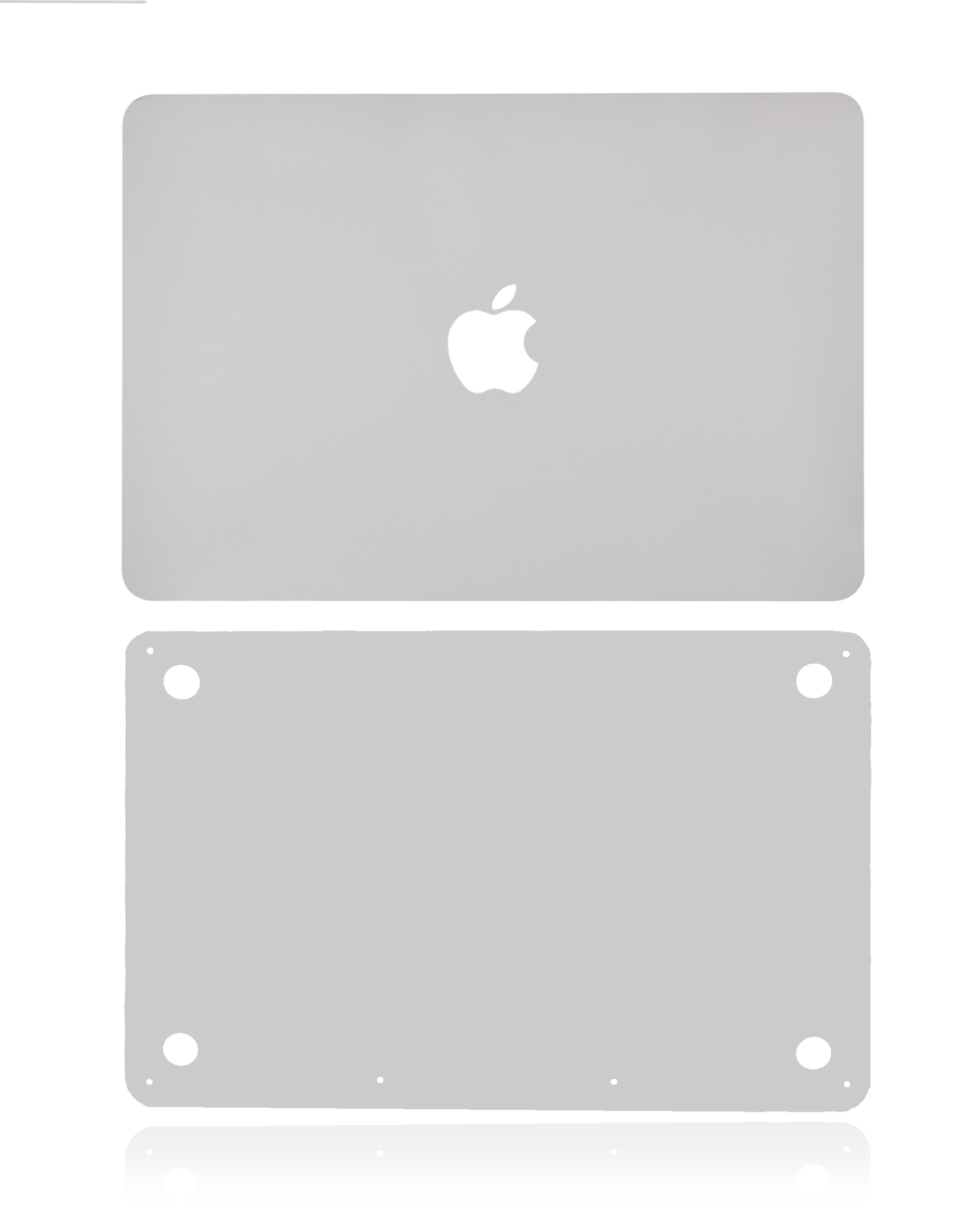 2 in 1 (Top and Bottom) Skin Compatible For Macbook Pro 13" (A2338 / Late 2020) (Space Gray)