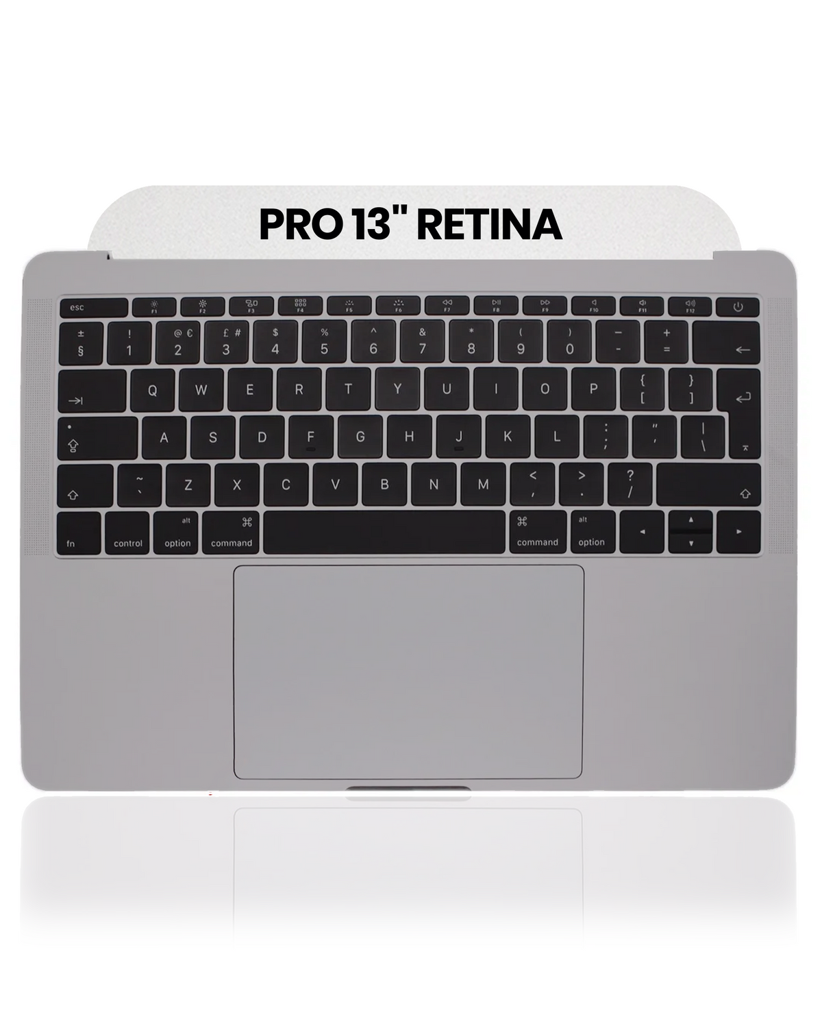 Top Case With Keyboard & Trackpad Compatible For MacBook Pro 13" Retina (A1708 / Late 2016) (UK Keyboard) (Used OEM Pull: Grade B/C) (Space Gray)