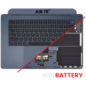 Top Case Assembly With Battery And Keyboard Compatible For MacBook Air 15" (A2941 / Mid 2023) (US Keyboard) (Midnight)