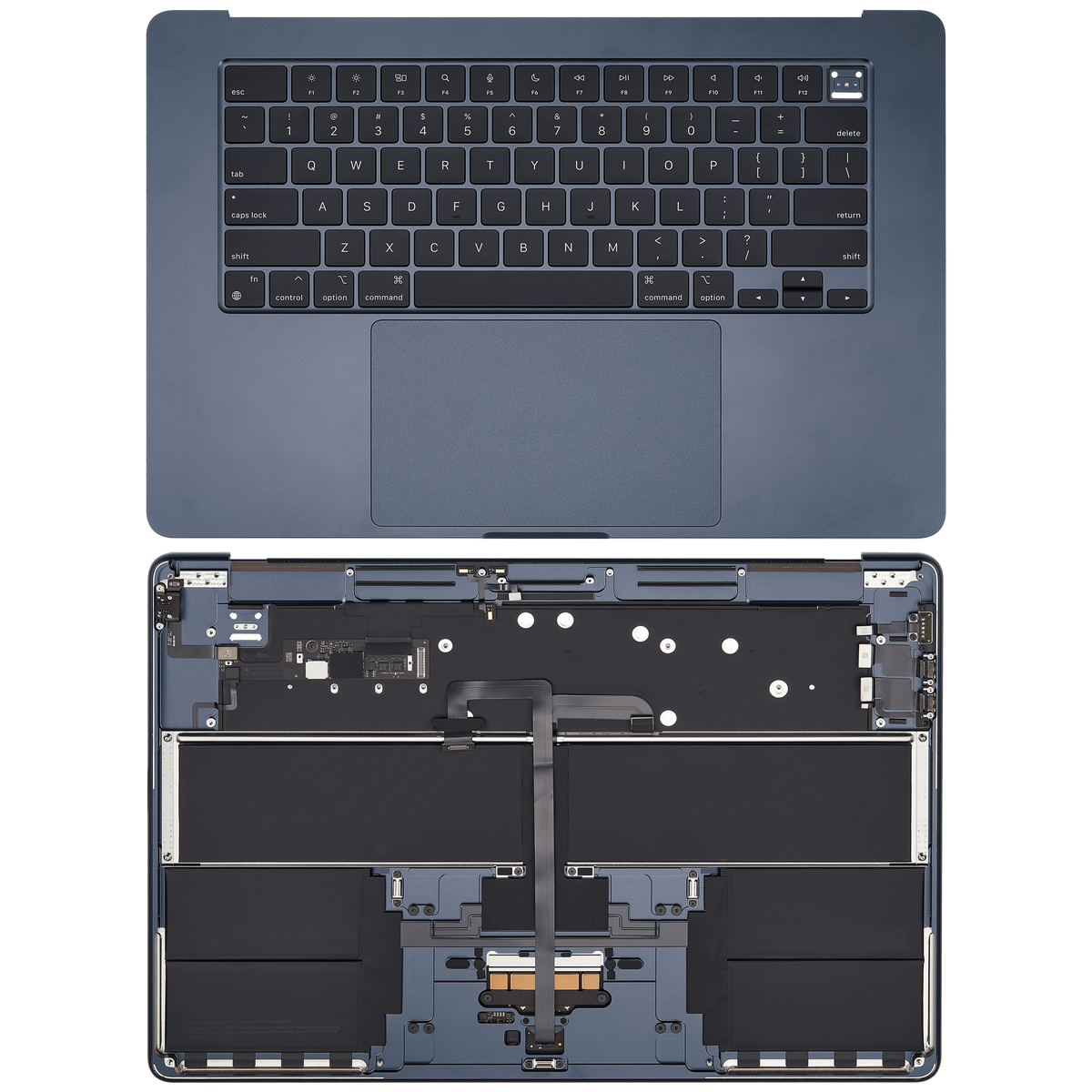 Top Case Assembly With Battery And Keyboard Compatible For MacBook Air 15" (A2941 / Mid 2023) (US Keyboard) (Midnight)