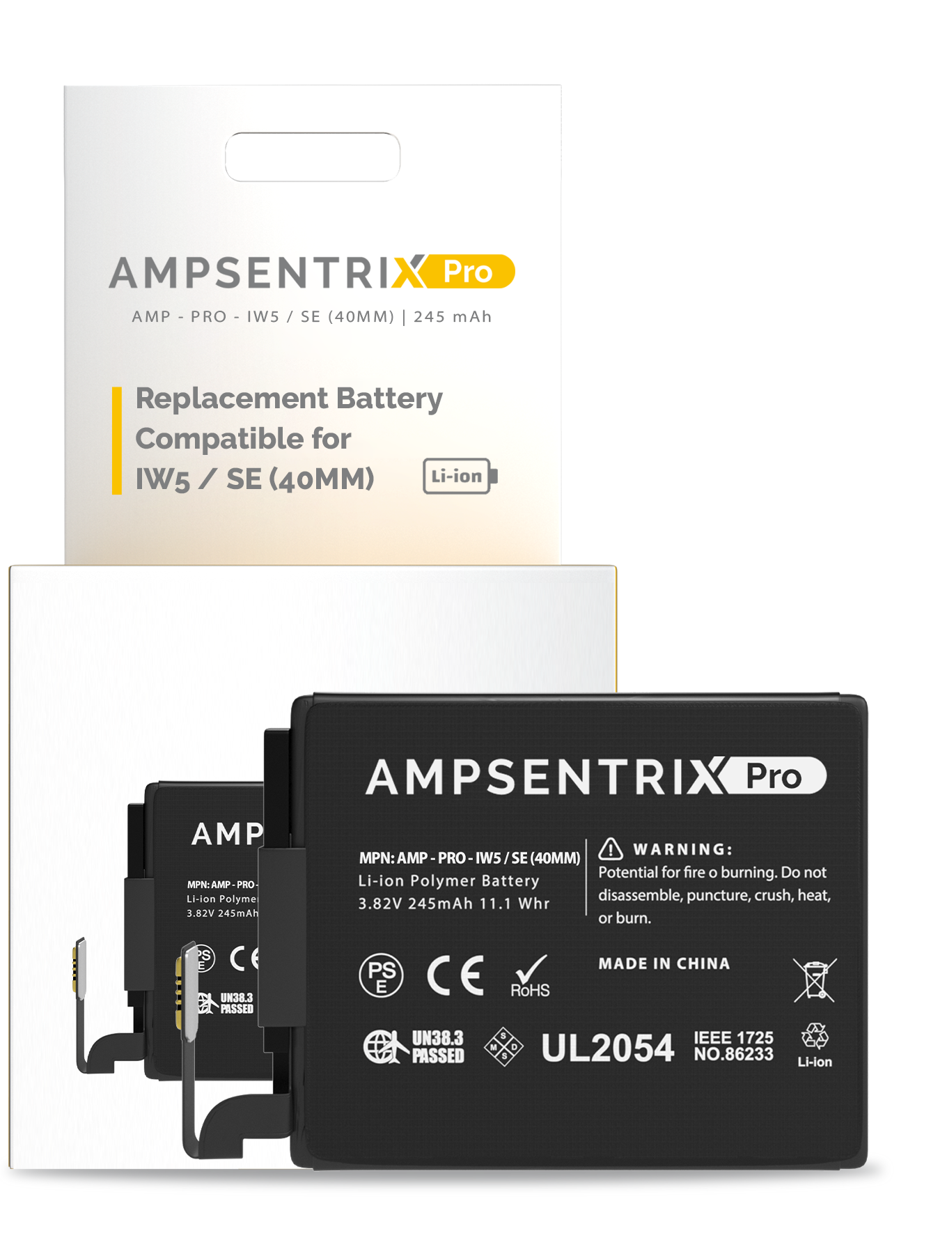 Replacement Battery Compatible For Watch Series 5 / SE (40MM) (AmpSentrix Pro)