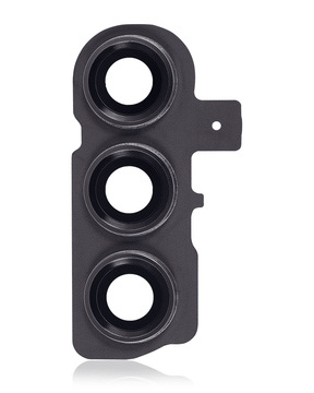 Back Camera Lens With Cover Bezel Ring Compatible For Samsung Galaxy S23 5G / S23 Plus 5G Replacement (Phantom Black)