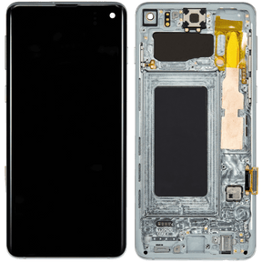 Replacement OLED Assembly With Frame Compatible For Samsung Galaxy S10 (Refurbished) (Prism Green)