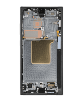 OLED Assembly With Frame Compatible For Samsung Galaxy S24 Ultra (Aftermarket Plus) (Titanium Black)