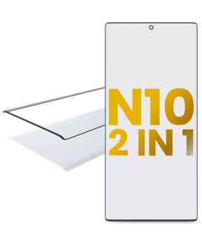 Replacement 2 in 1 Front Glass With OCA Pre-Installed Compatible For Samsung Galaxy Note 10