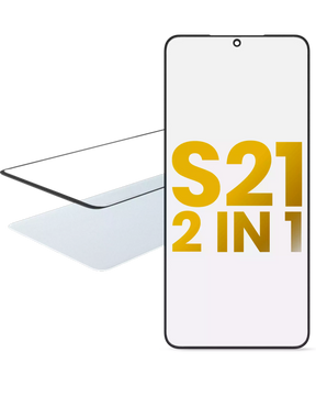 Replacement 2 in 1 Front Glass With OCA Pre-Installed Compatible For Samsung Galaxy S21