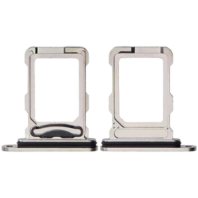 Dual Sim Card Tray Compatible For iPhone 16 Pro / 16 Pro Max (Natural Titanium)